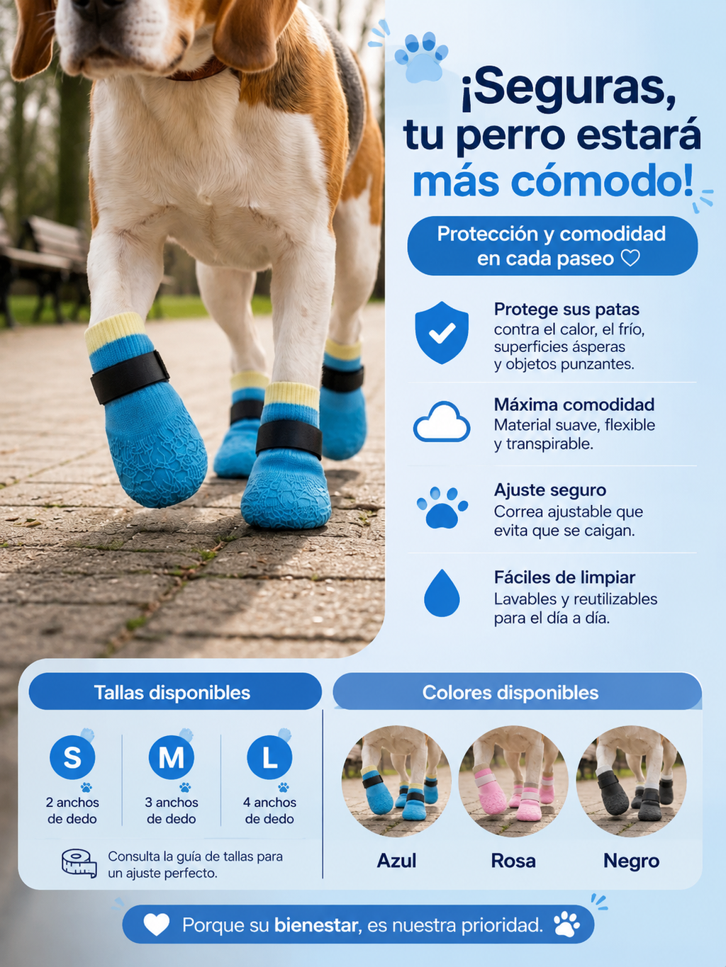 Botines de invierno impermeables y antideslizantes para perros